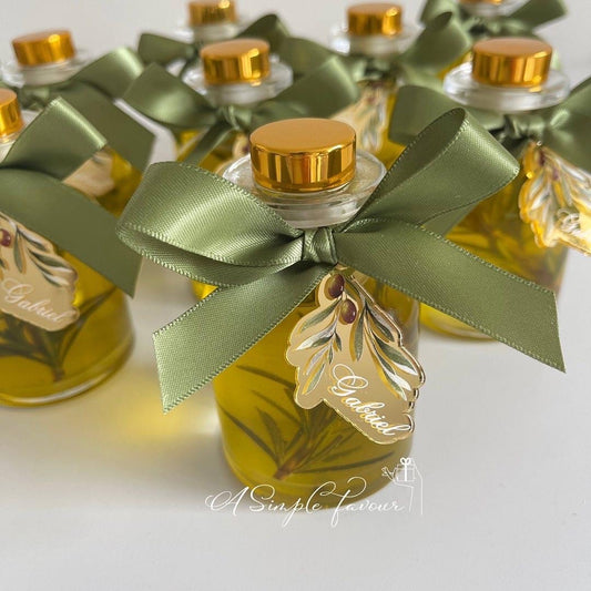 Luxe Olive Oil Bottle Favours