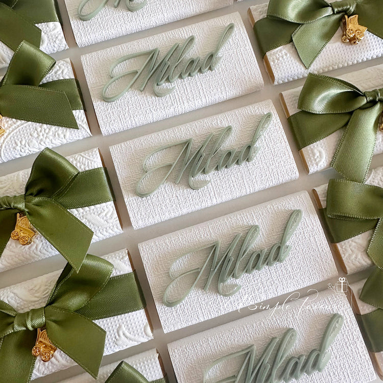 Acrylic Name Favour Chocolates